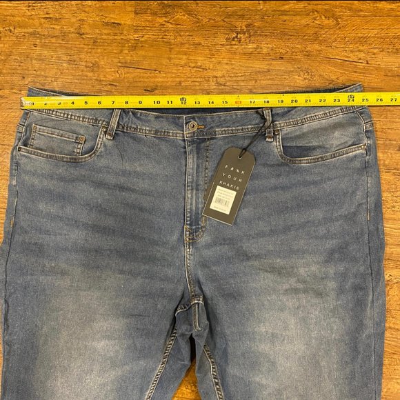 The Perfect Jean NYC‎ Blue Stretch Athletic Fit Denim Pants Trousers Men's 48x30 - Picture 9 of 11